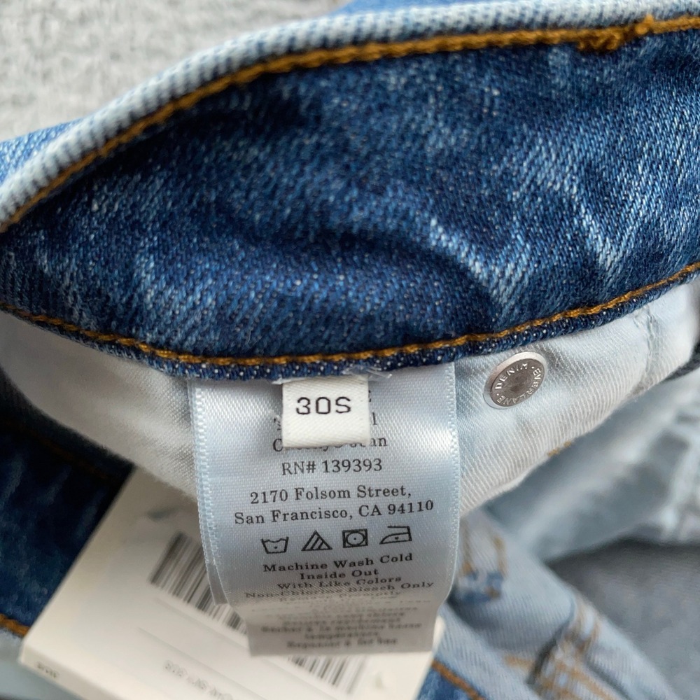 Everlane The Original Cheeky Jean Womens 30 Blue Straight Leg High Rise 31x26 - Picture 10 of 11